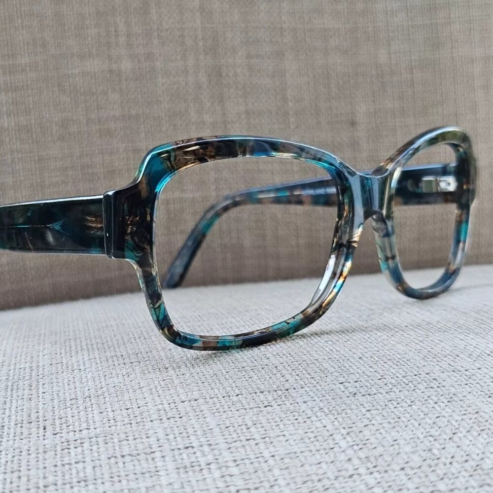 Kirkland Signature Women Glasses/Eyeglasses Made in Italy Blue Tort 55[]16 140